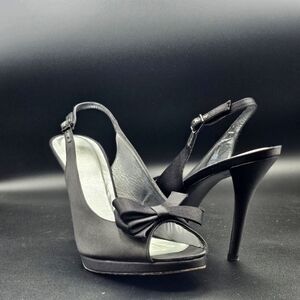Stuart Weitzman Elegant Black Slingback Heels